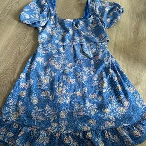 Floral Blue Dress